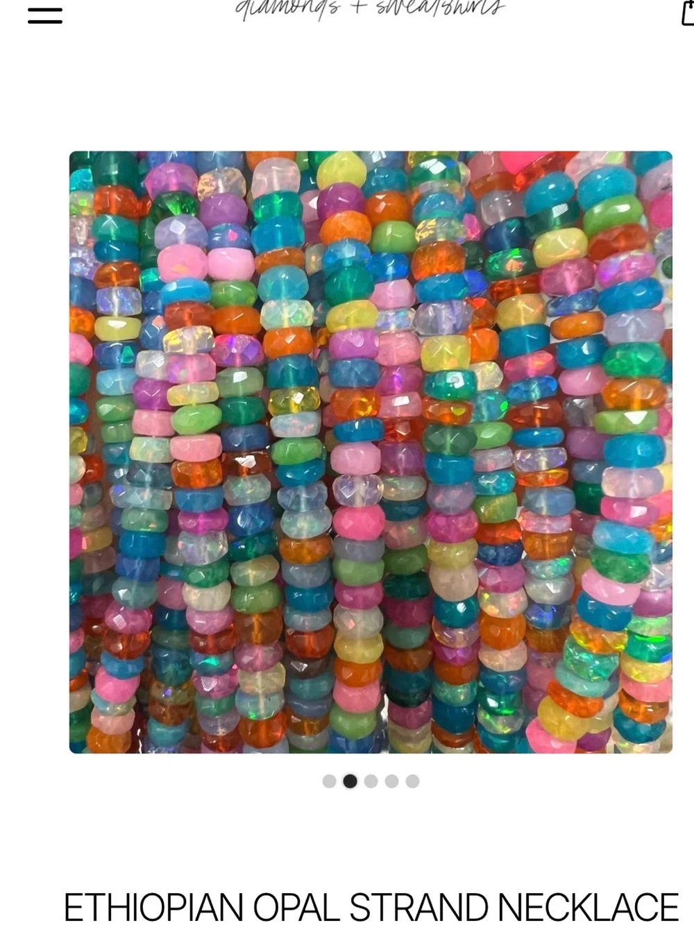 Multicolor Opal Beaded Strand Necklace